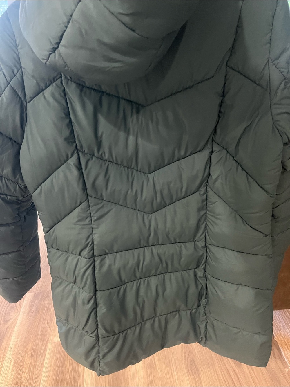 Bernardo Teal Hooded Puffer Winter Jacket Coat - Picture 4 of 7